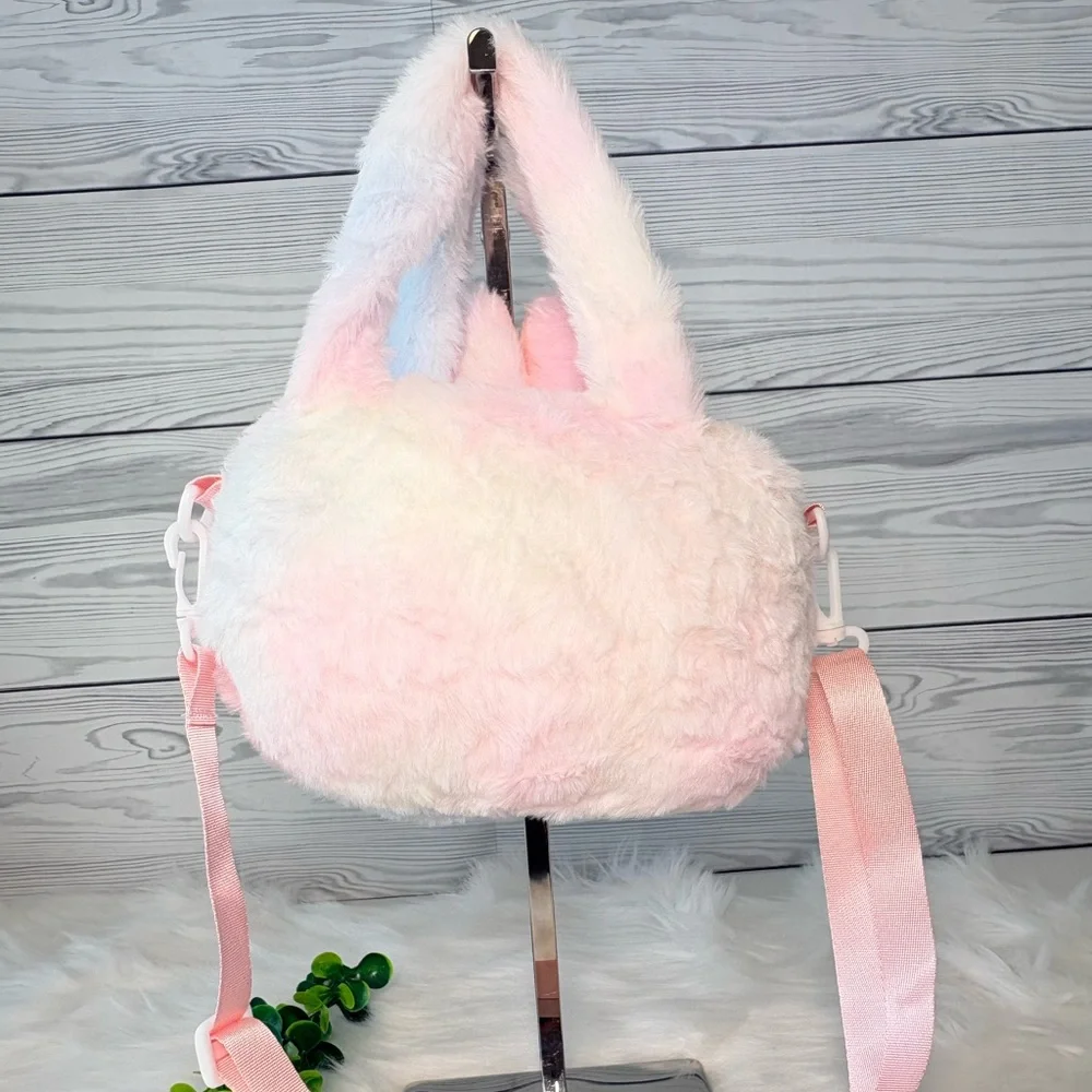 Cute Pastel Labubu‎ Plush Crossbody Bag